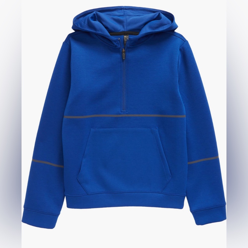**DONATING** Zella kids chase tech quarter zip hoodie, boys, Sz 10-12